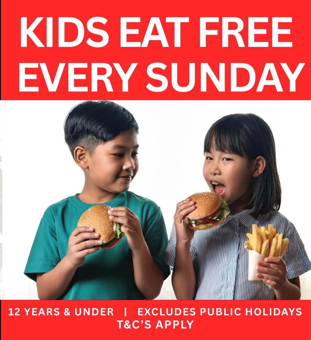 KIDS EAT FREE SUNDAY!